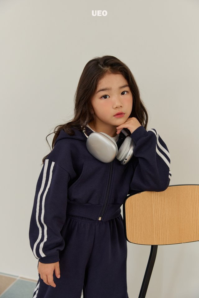 U Eo - Korean Children Fashion - #kidzfashiontrend - Scallop Crop Hood Zip-up - 6