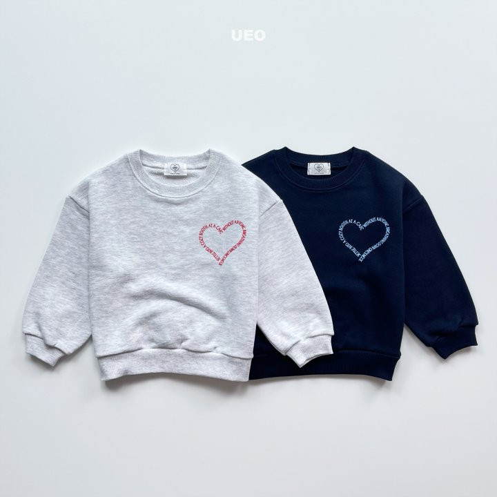 U Eo - Korean Children Fashion - #kidzfashiontrend - Lettering Heart Sweatshirts