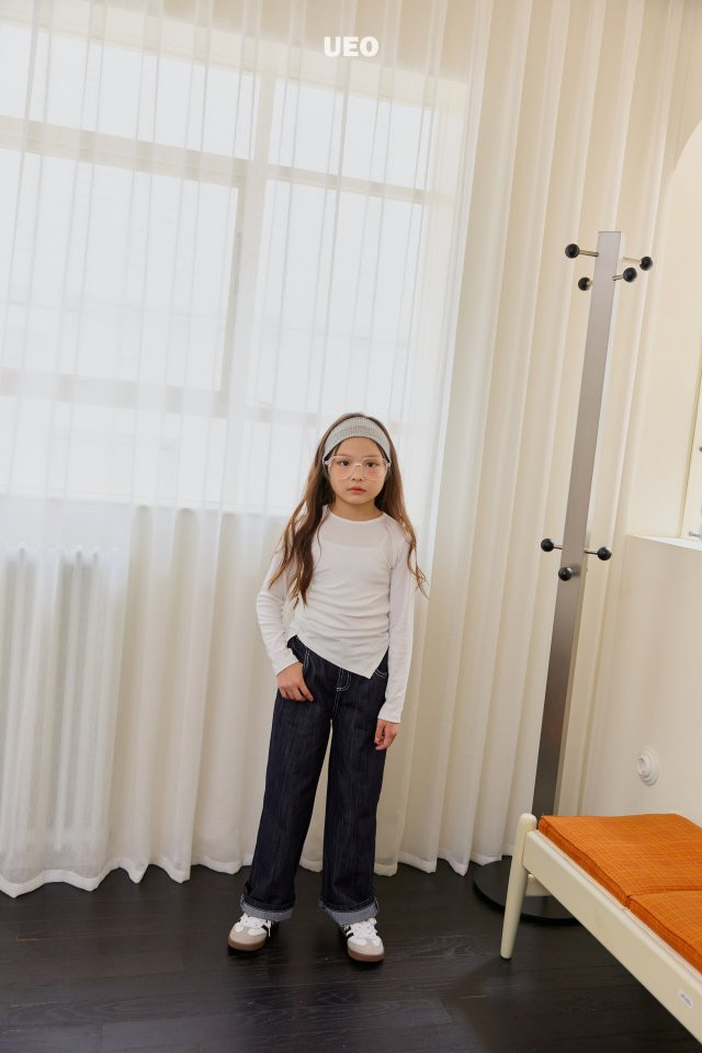 U Eo - Korean Children Fashion - #kidzfashiontrend - Roll-up Selvedge Denim Pants - 11