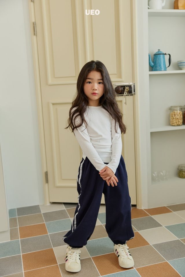 U Eo - Korean Children Fashion - #littlefashionista - Shirring Unbalance Slim Tee - 10