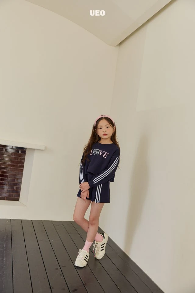 U Eo - Korean Children Fashion - #littlefashionista - Love Line Crop Sweatshirts - 7