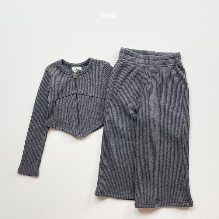 U Eo - Korean Children Fashion - #littlefashionista - Rib Wide Pants - 6