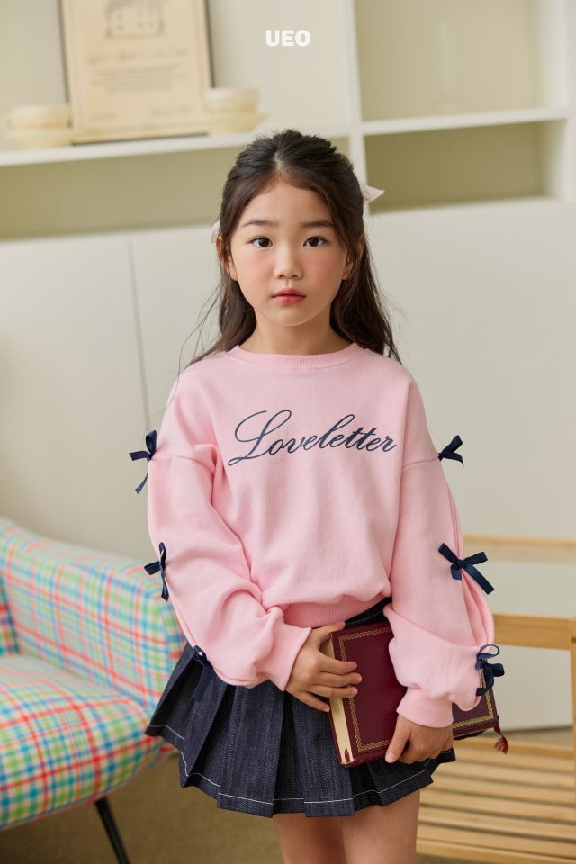 U Eo - Korean Children Fashion - #littlefashionista - Love Letter Ribbon Sweatshirts - 7