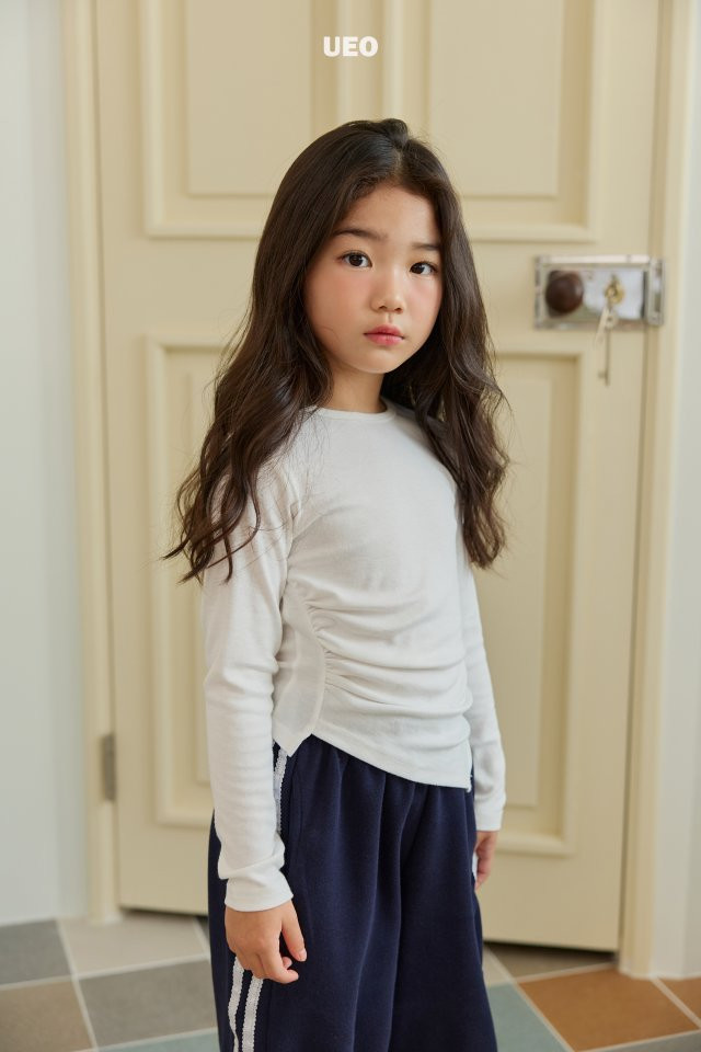 U Eo - Korean Children Fashion - #magicofchildhood - Shirring Unbalance Slim Tee - 11