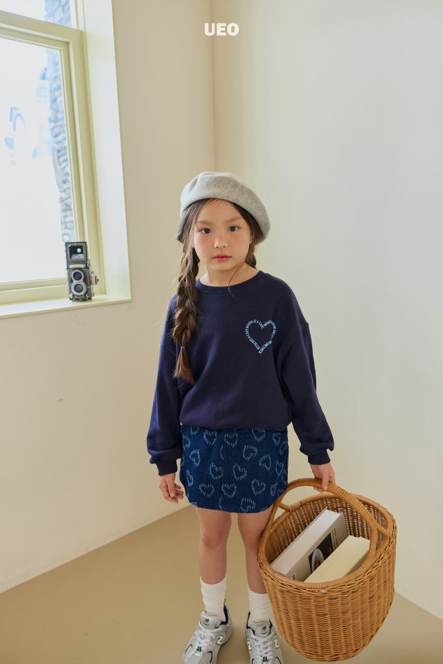 U Eo - Korean Children Fashion - #littlefashionista - Lettering Heart Sweatshirts - 4