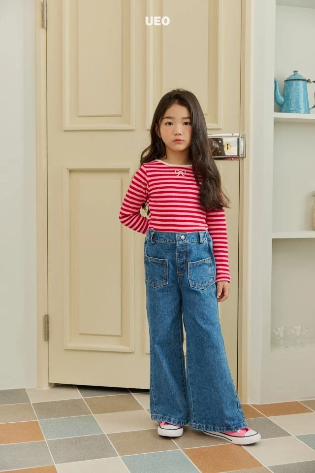 U Eo - Korean Children Fashion - #minifashionista - Pocket Wide Bootscut Pants - 2