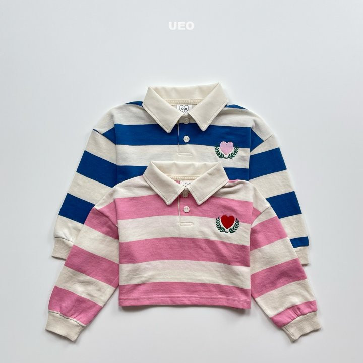 U Eo - Korean Children Fashion - #minifashionista - Crop Heart Collar Top