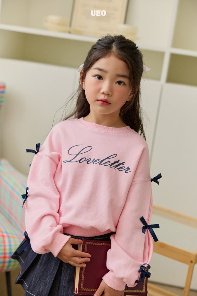 U Eo - Korean Children Fashion - #minifashionista - Love Letter Ribbon Sweatshirts - 9