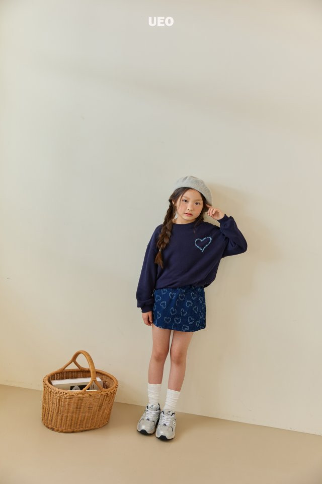 U Eo - Korean Children Fashion - #minifashionista - Lettering Heart Sweatshirts - 5