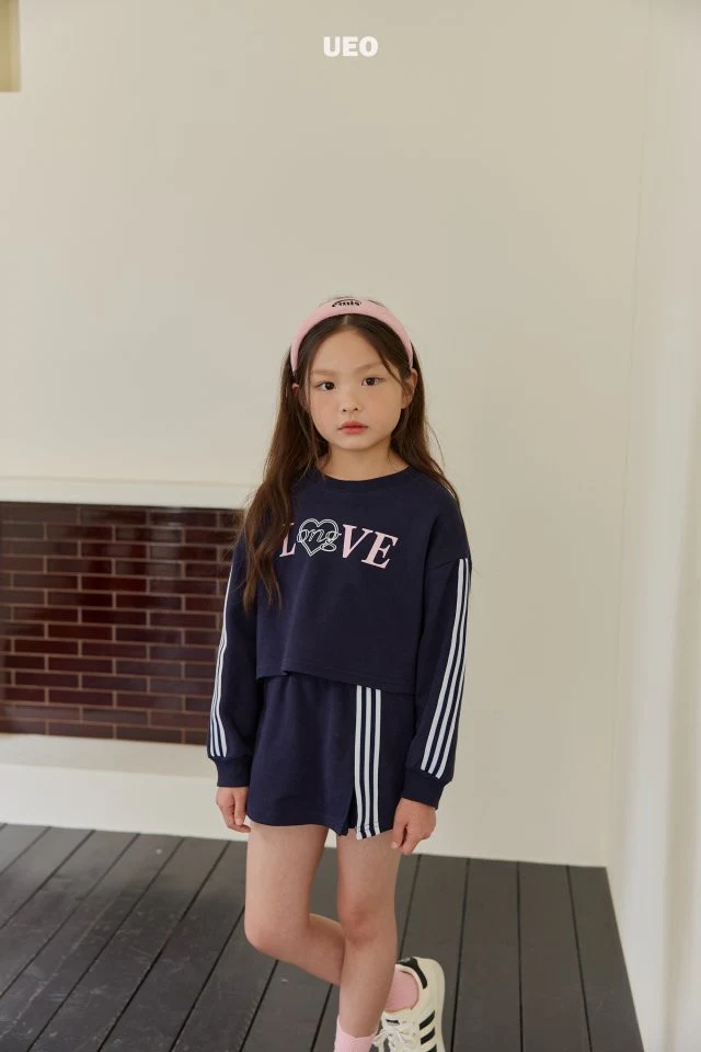 U Eo - Korean Children Fashion - #prettylittlegirls - Love Line Crop Sweatshirts - 10