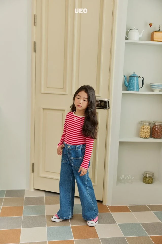 U Eo - Korean Children Fashion - #prettylittlegirls - Pocket Wide Bootscut Pants - 3