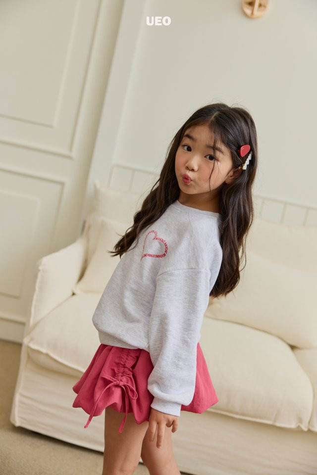 U Eo - Korean Children Fashion - #prettylittlegirls - Lettering Heart Sweatshirts - 6