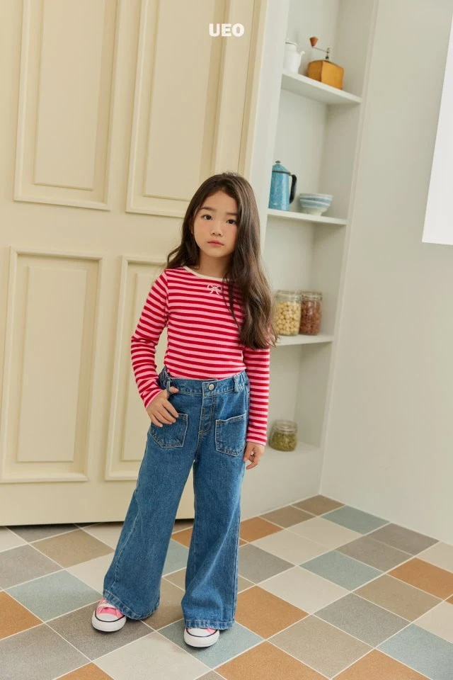 U Eo - Korean Children Fashion - #stylishchildhood - Pocket Wide Bootscut Pants - 6