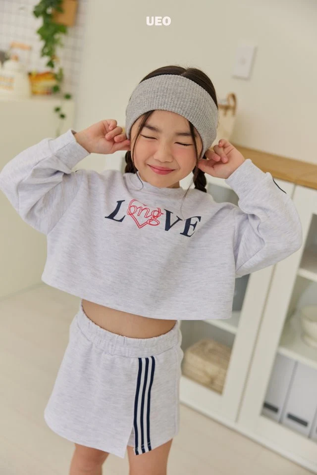 U Eo - Korean Children Fashion - #todddlerfashion - Love Line Crop Sweatshirts - 11