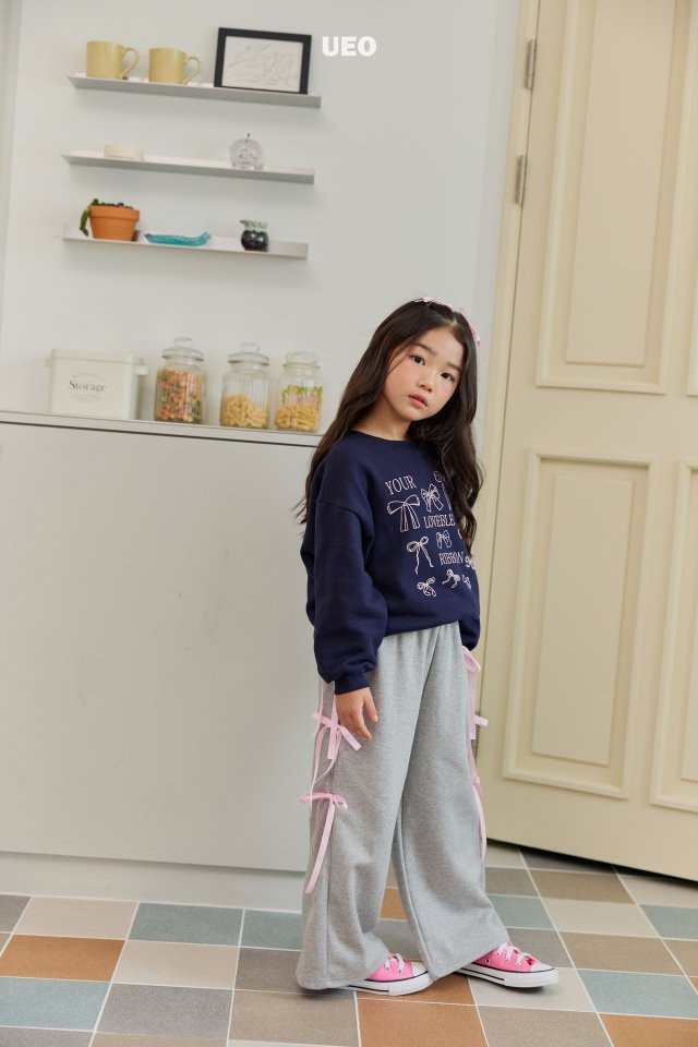 U Eo - Korean Children Fashion - #todddlerfashion - Ribbon Girls Pants - 6