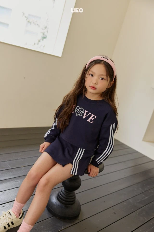 U Eo - Korean Children Fashion - #toddlerclothing - Love Line Crop Sweatshirts - 12