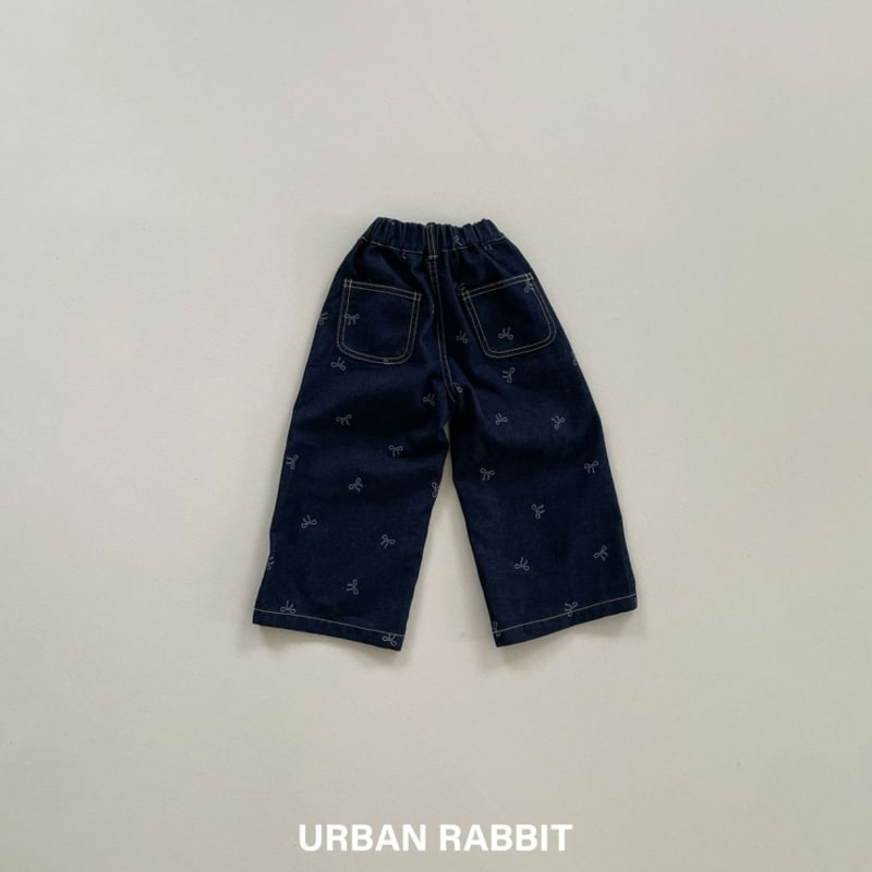 Urban Rabbit - Korean Children Fashion - #childrensboutique - Ribbon Denim Pants - 5