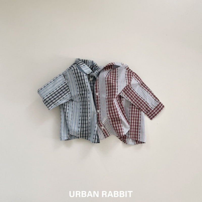 Urban Rabbit - Korean Children Fashion - #childrensboutique - Grungy Check Shirt - 9