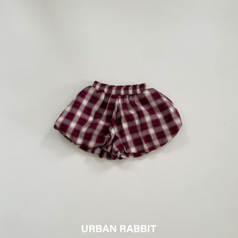 Urban Rabbit - Korean Children Fashion - #discoveringself - Check Balloon Half Pants - 3