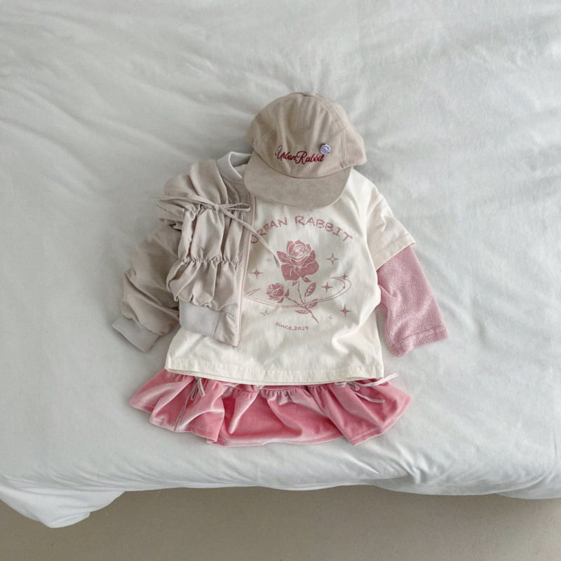 Urban Rabbit - Korean Children Fashion - #kidsstore - Lamb Skin Rose Cap - 8