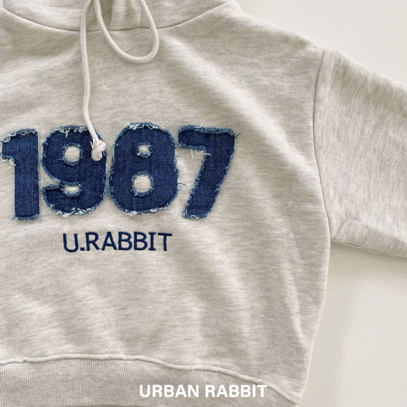 Urban Rabbit - Korean Children Fashion - #kidsstore - Denim Appliqué Hoodie - 8