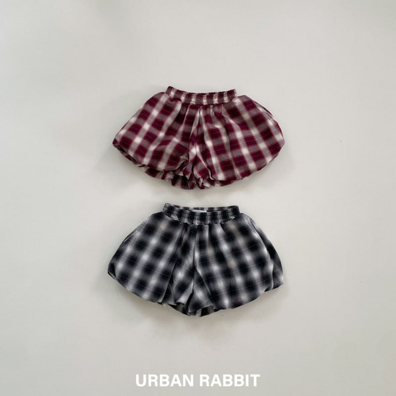 Urban Rabbit - Korean Children Fashion - #kidzfashiontrend - Check Balloon Half Pants - 7