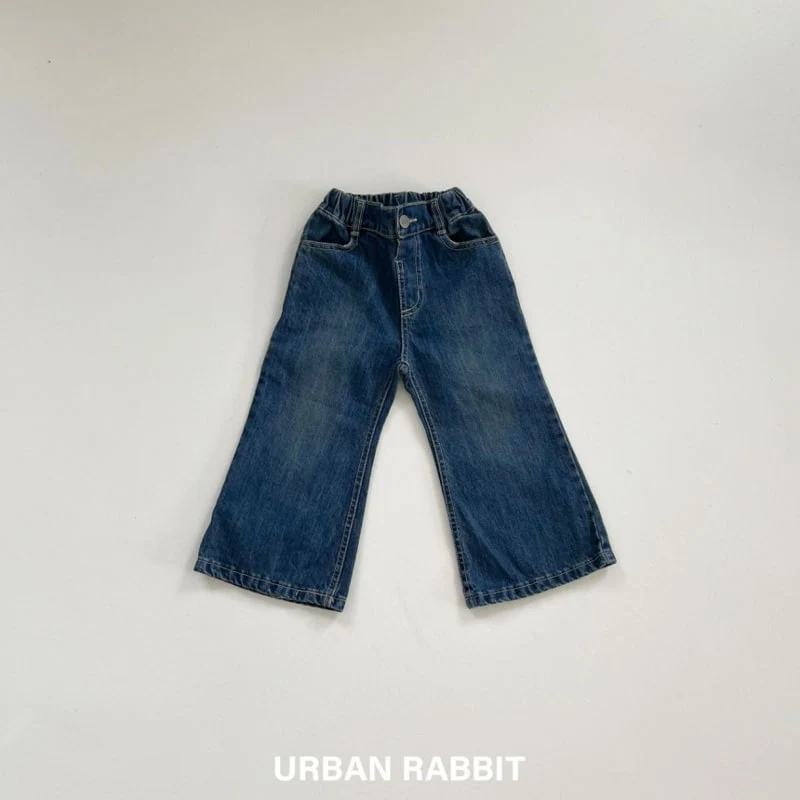 Urban Rabbit - Korean Children Fashion - #littlefashionista - Vintage Bootscut Denim Pants - 2