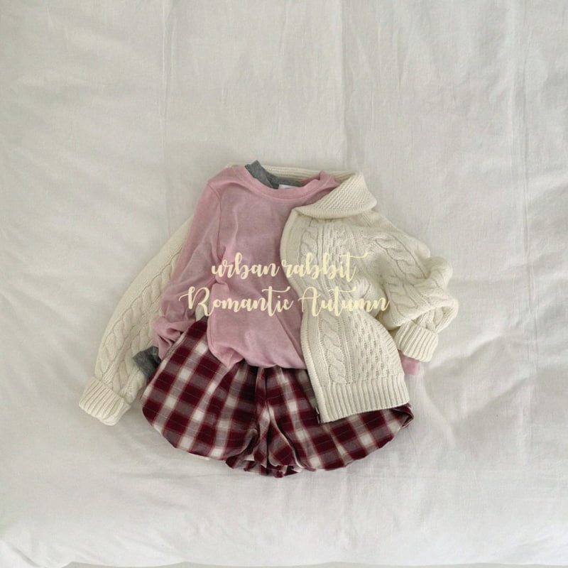 Urban Rabbit - Korean Children Fashion - #littlefashionista - Check Balloon Half Pants - 9