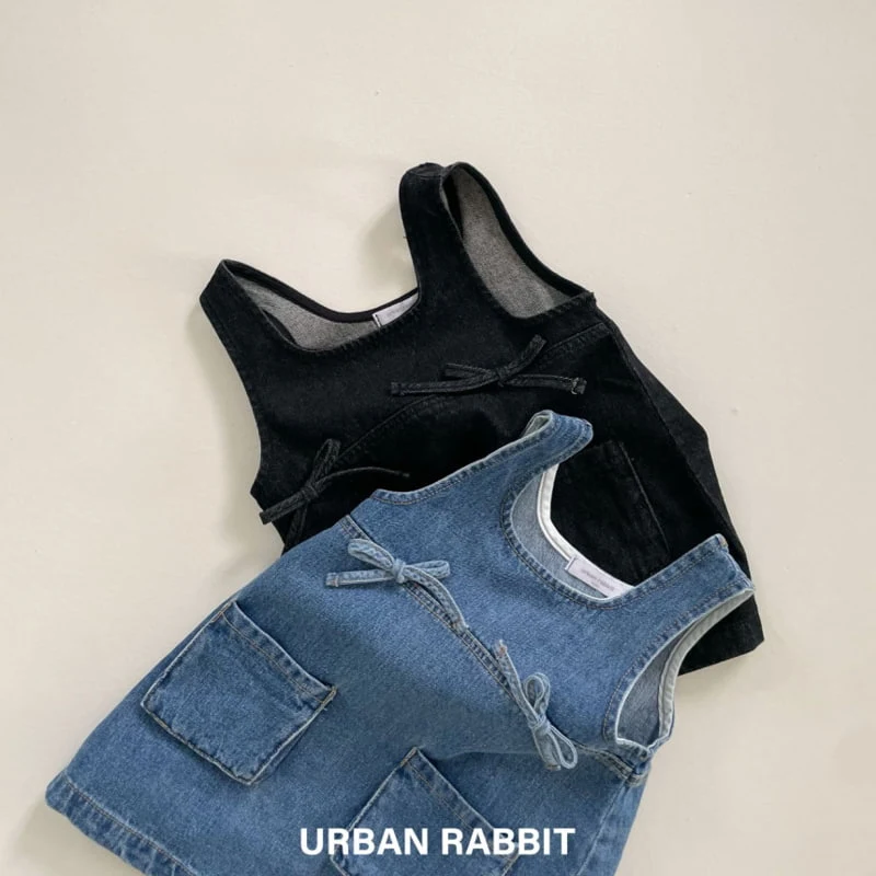 Urban Rabbit - Korean Children Fashion - #littlefashionista - Bonny Denim One-piece - 2