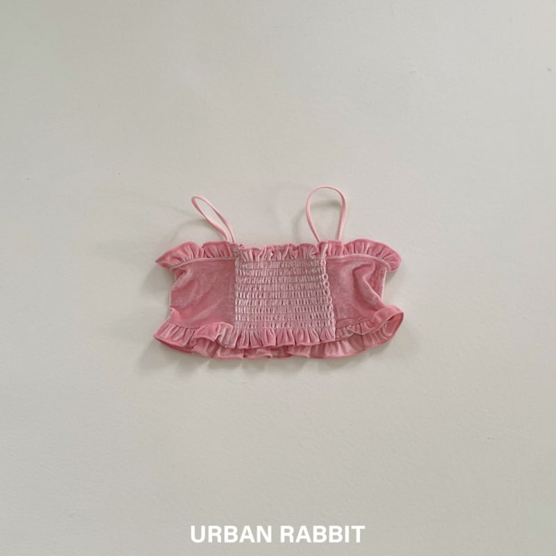 Urban Rabbit - Korean Children Fashion - #magicofchildhood - Smocked Velvet Bustier - 3