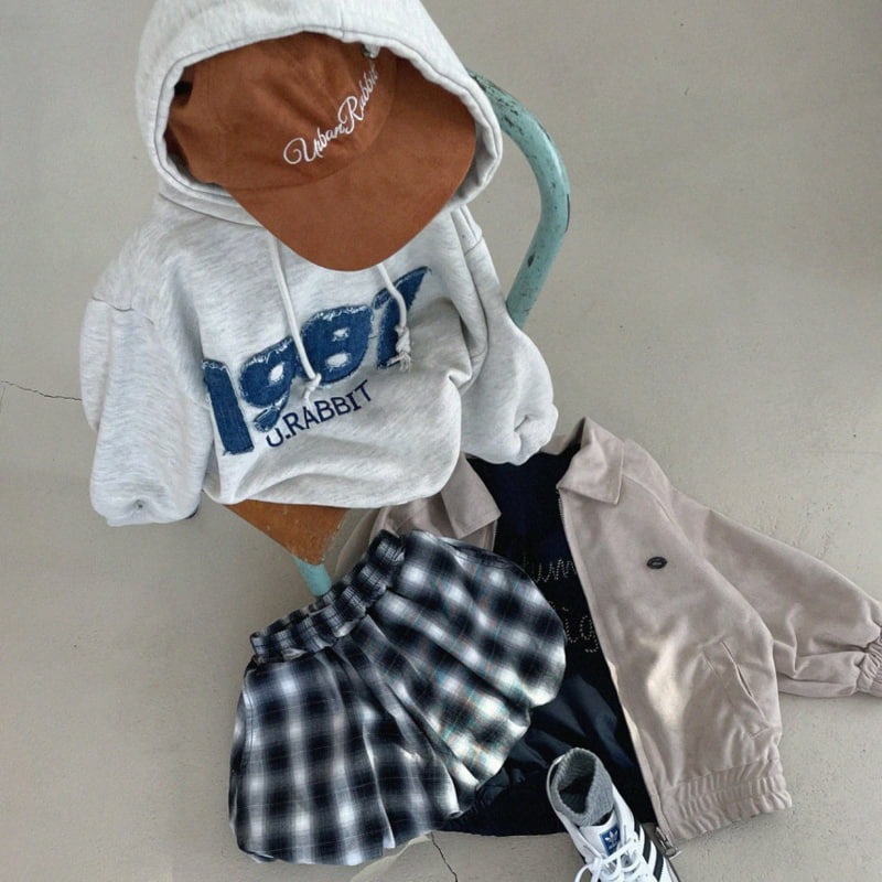 Urban Rabbit - Korean Children Fashion - #magicofchildhood - Denim Appliqué Hoodie - 12