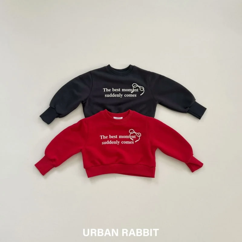 Urban Rabbit - Korean Children Fashion - #minifashionista - Pearl Ribbon Crop Sweatshirts