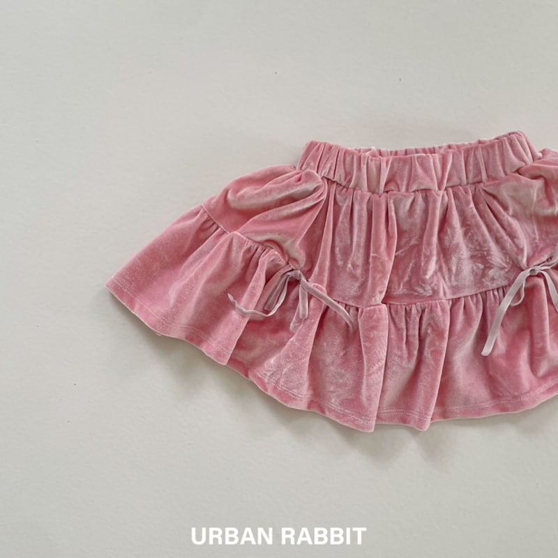 Urban Rabbit - Korean Children Fashion - #minifashionista - Velvet Ribbon Skirt - 3