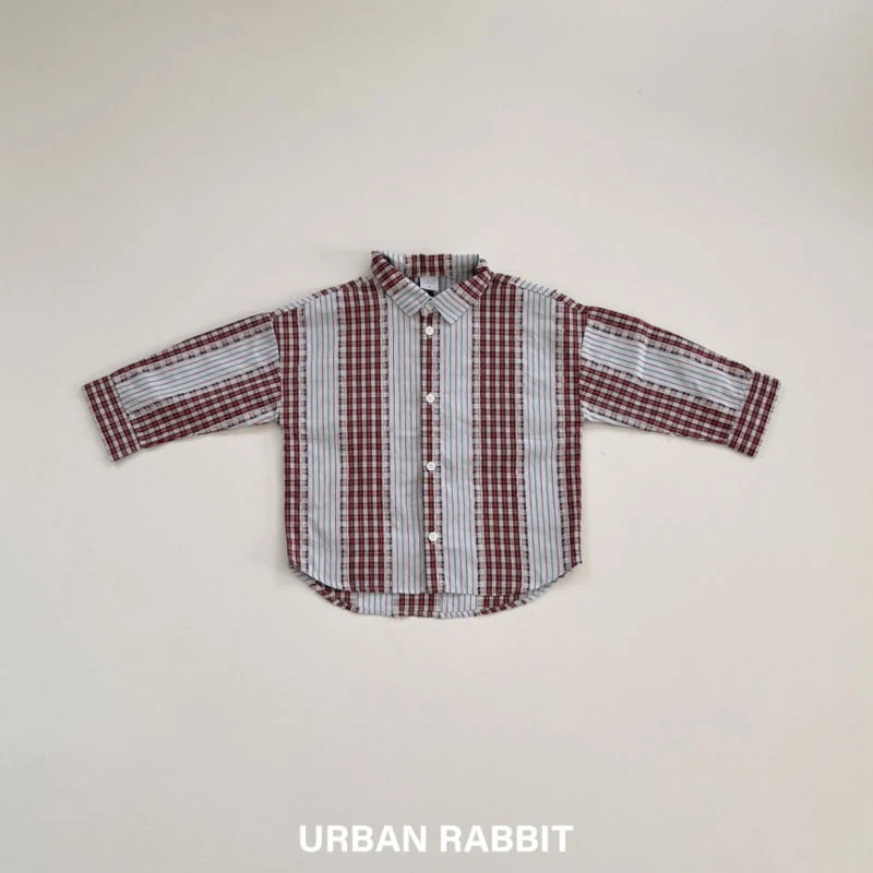 Urban Rabbit - Korean Children Fashion - #minifashionista - Grungy Check Shirt - 3