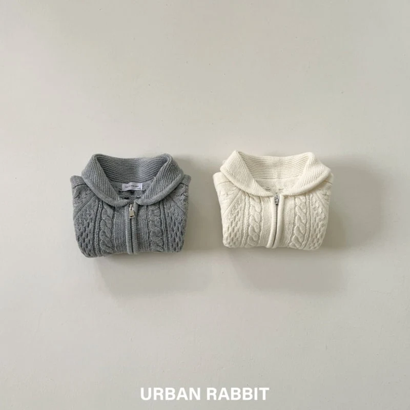 Urban Rabbit - Korean Children Fashion - #prettylittlegirls - Shawl Collar Twist Zip-up - 10