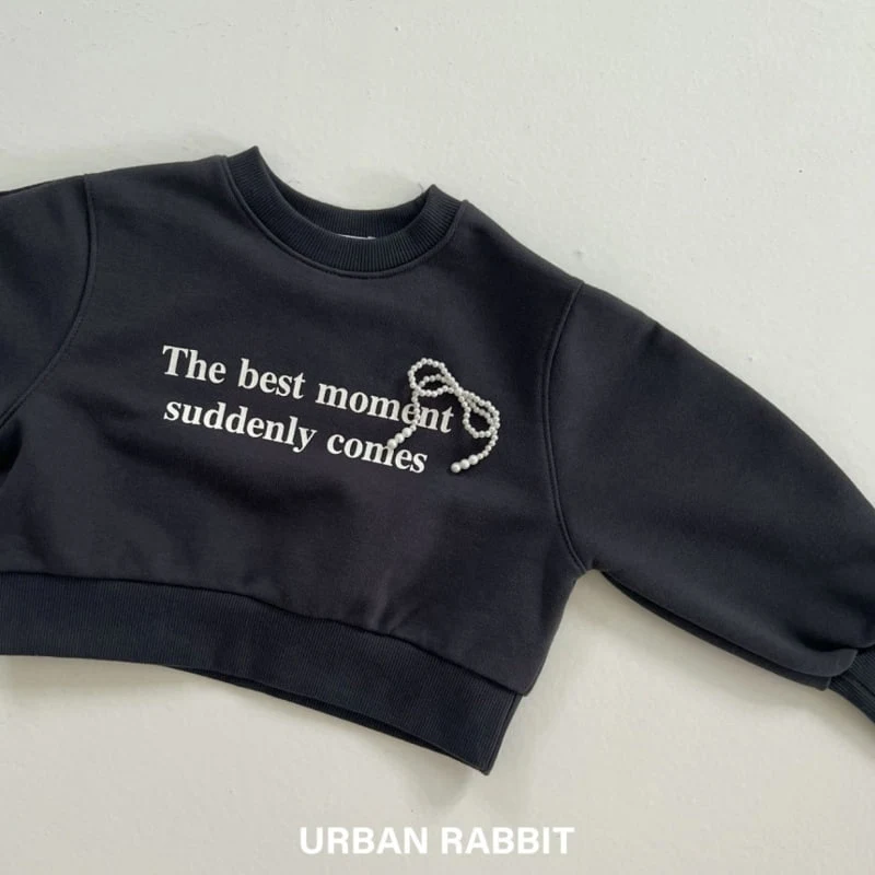 Urban Rabbit - Korean Children Fashion - #stylishchildhood - Pearl Ribbon Crop Sweatshirts - 5