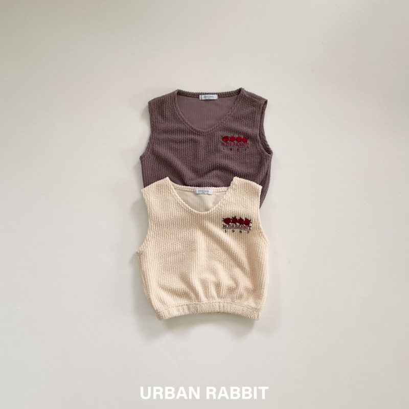 Urban Rabbit - Korean Children Fashion - #stylishchildhood - Rose V Neck Vest