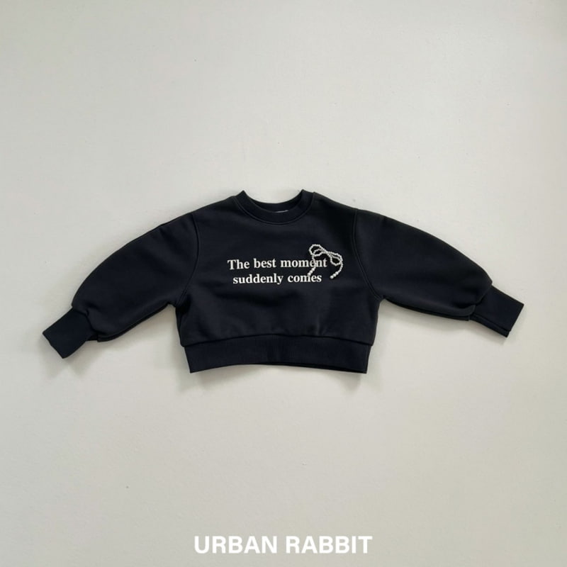 Urban Rabbit - Korean Children Fashion - #todddlerfashion - Pearl Ribbon Crop Sweatshirts - 3