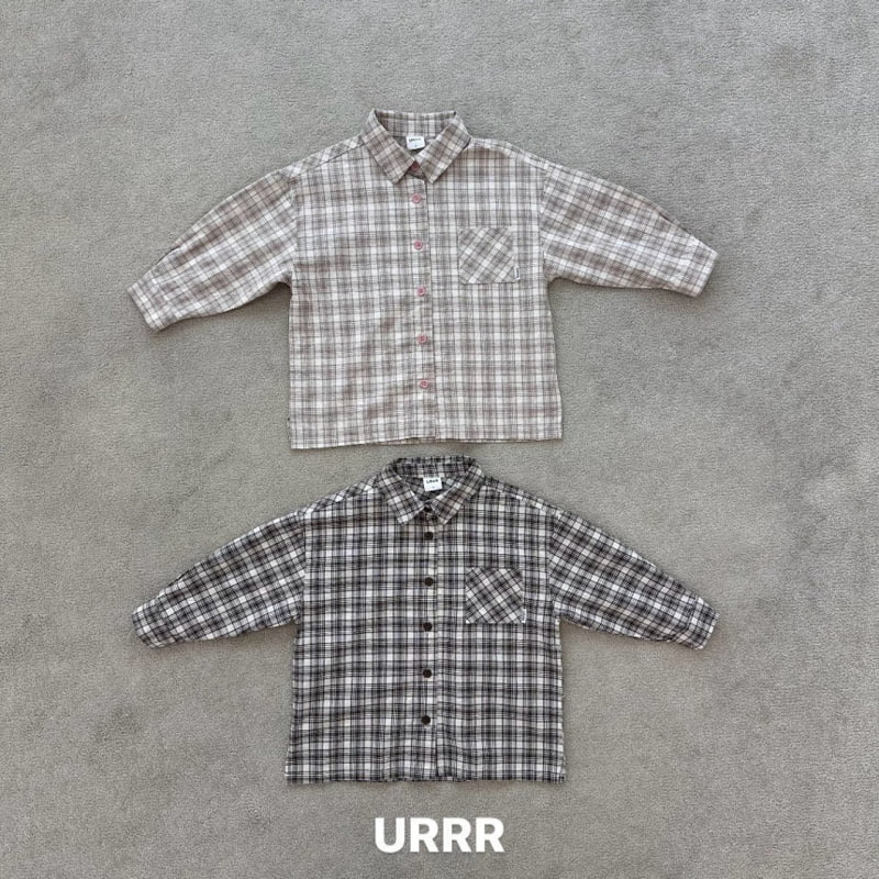 Urrr - Korean Children Fashion - #fashionkids - Clean Check Shirt