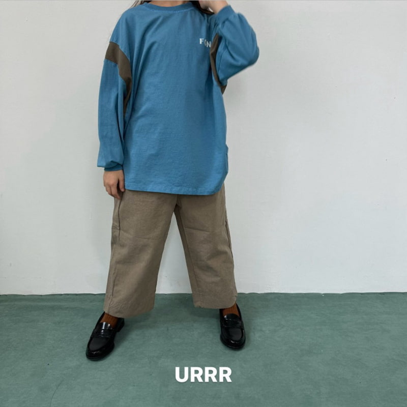 Urrr - Korean Children Fashion - #kidsshorts - Font Tee - 7