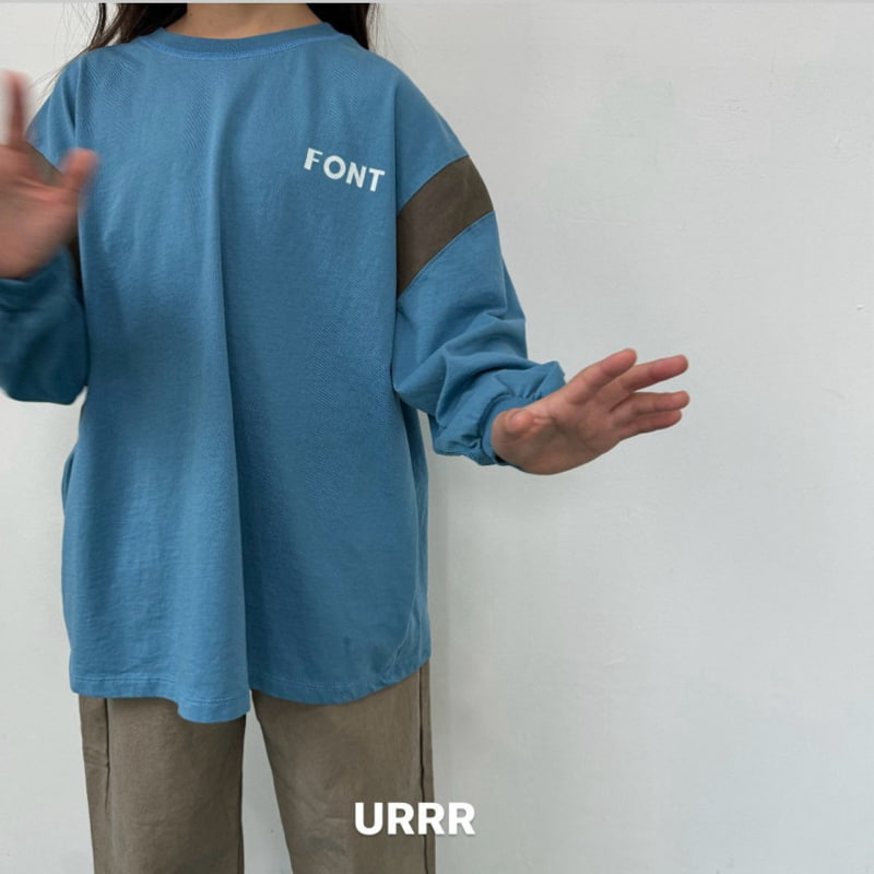 Urrr - Korean Children Fashion - #kidsstore - Font Tee - 8