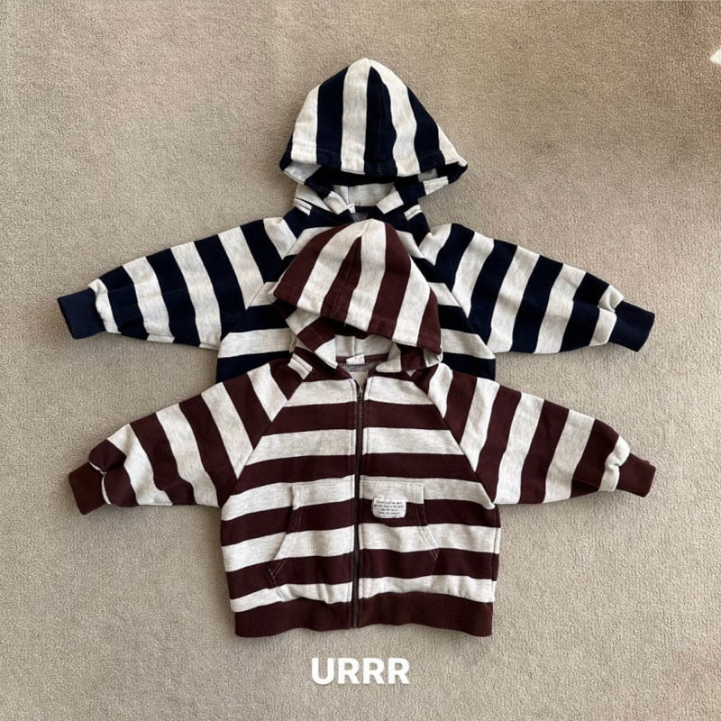 Urrr - Korean Children Fashion - #magicofchildhood - Chocolate Hood Zip-up