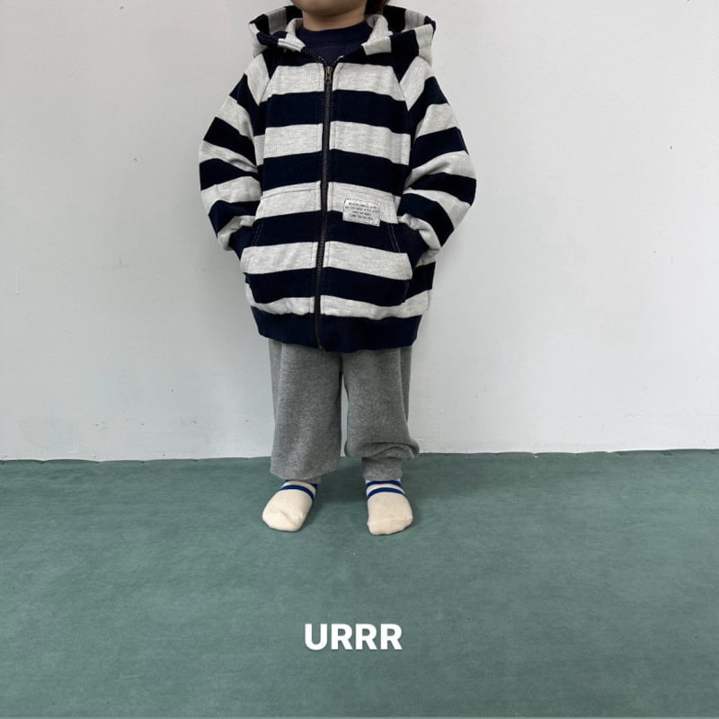 Urrr - Korean Children Fashion - #toddlerclothing - Chocolate Hood Zip-up - 5