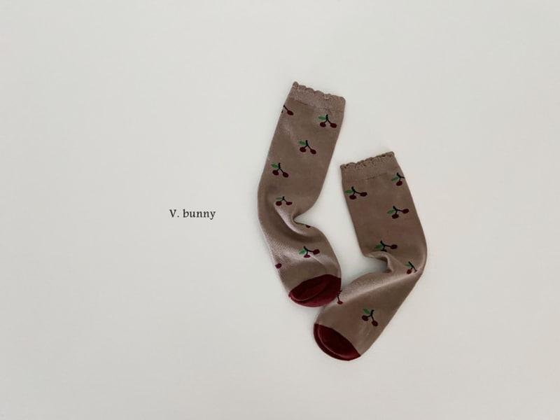 V Bunny - Korean Children Fashion - #Kfashion4kids - Red Berry Socks - 10