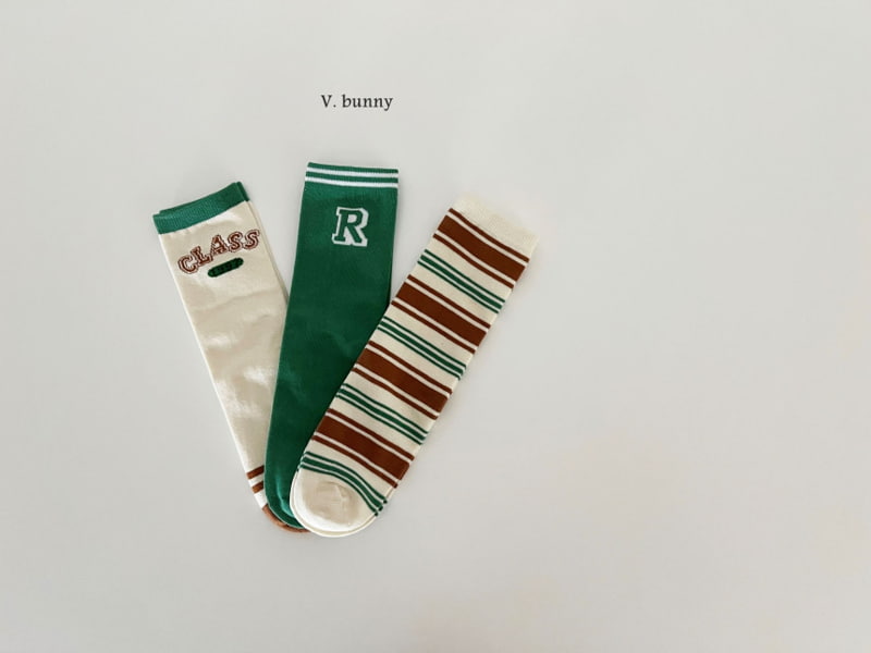 V Bunny - Korean Children Fashion - #Kfashion4kids - Class Socks - 2