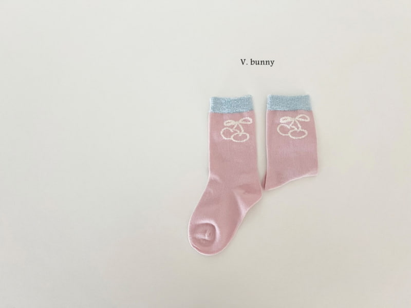 V Bunny - Korean Children Fashion - #Kfashion4kids - Pink Dot Socks - 8