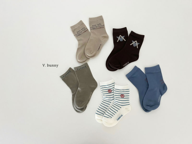 V Bunny - Korean Children Fashion - #Kfashion4kids - Al Point Socks - 6