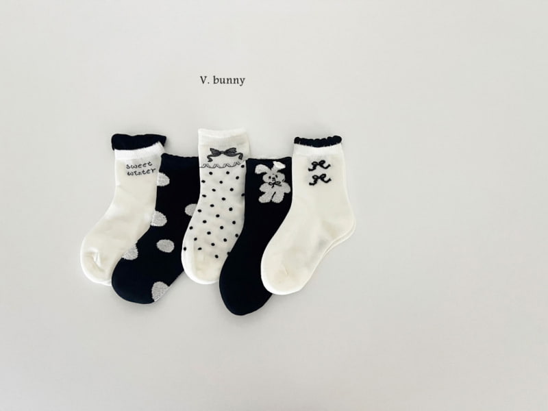 V Bunny - Korean Children Fashion - #Kfashion4kids - Winter Socks - 5