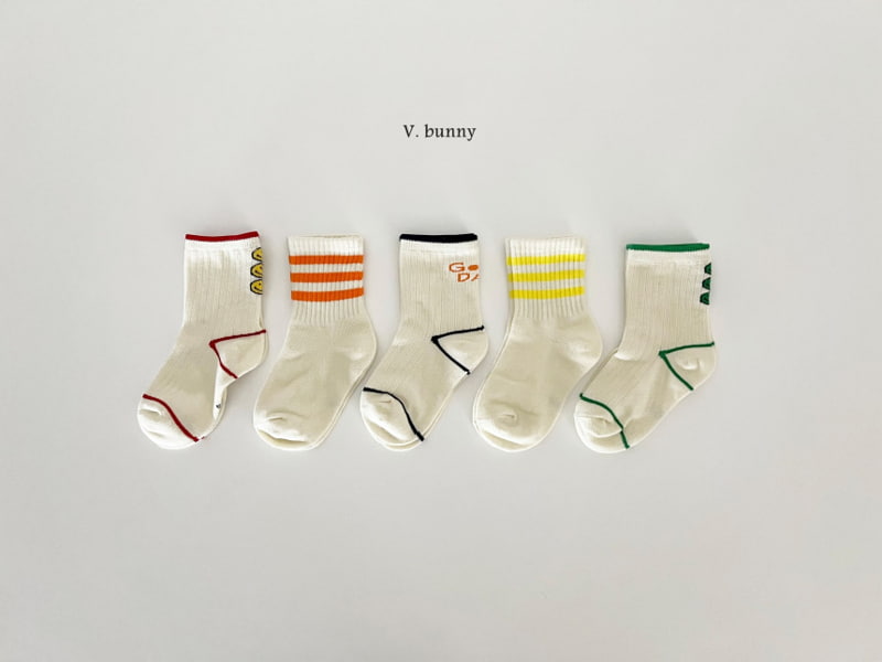 V Bunny - Korean Children Fashion - #childofig - Smile Day Socks