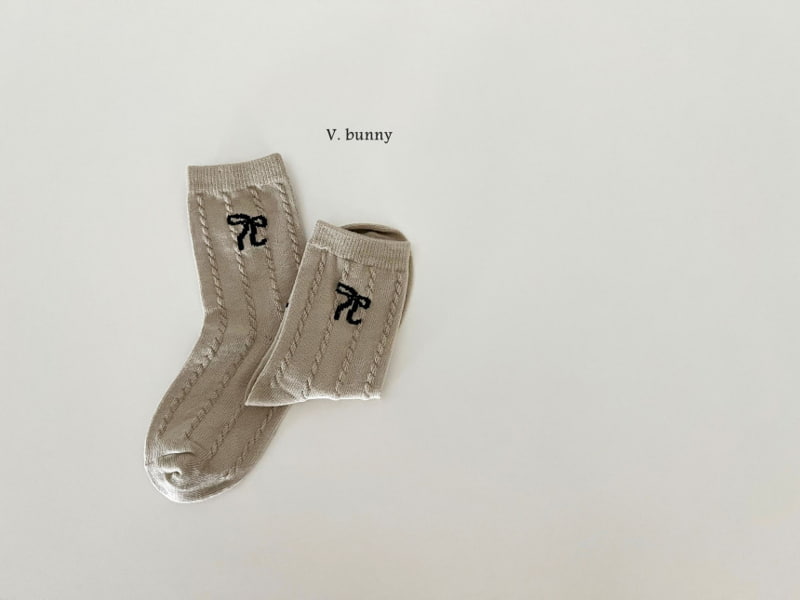 V Bunny - Korean Children Fashion - #childofig - 5 Color Ribbon Socks - 8